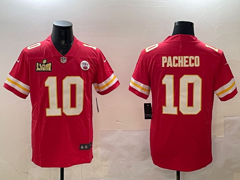 Men Kansas City Chiefs #10 Pacheco Red Second generations 2025 Nike Limited NFL Jersey style 3